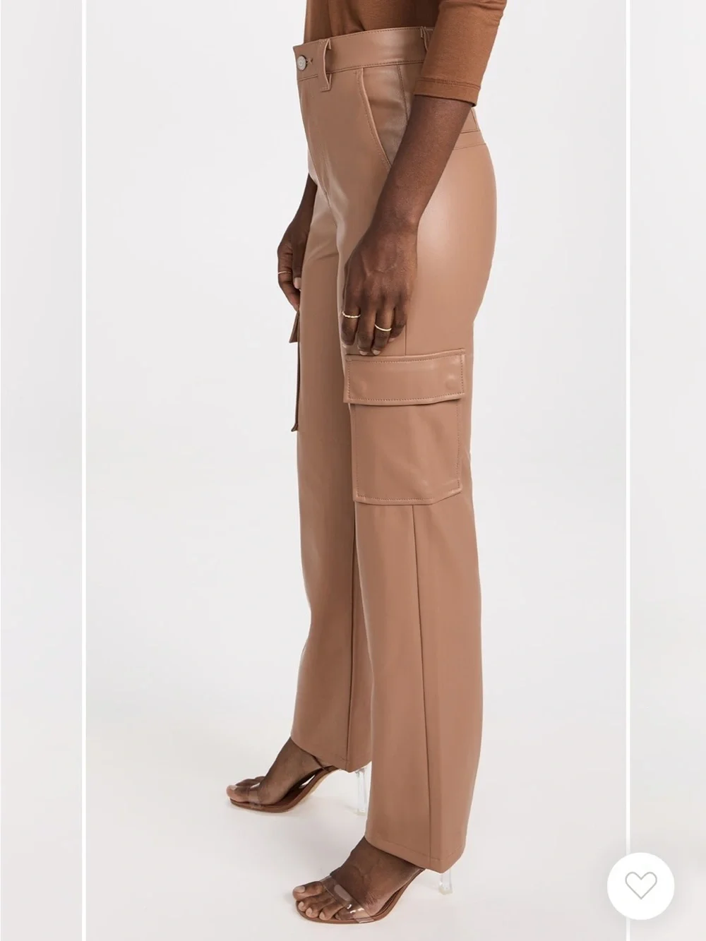 Pistola Cassie Faux Leather Cargo Pants